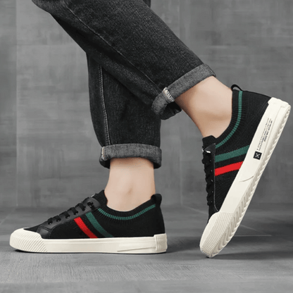 Sneaker Uomo Stilose con Dettaglio a Righe