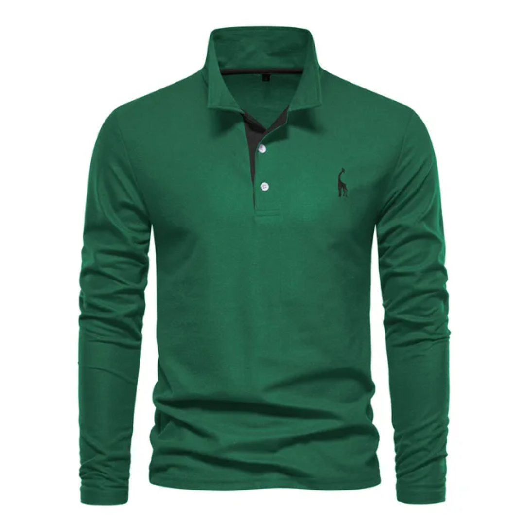 Polo Uomo Manica Lunga Taglio Classico Casual