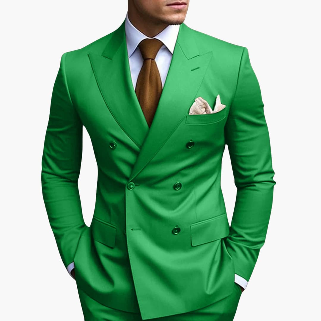 Abito Elegante Uomo Doppiopetto Slim Fit