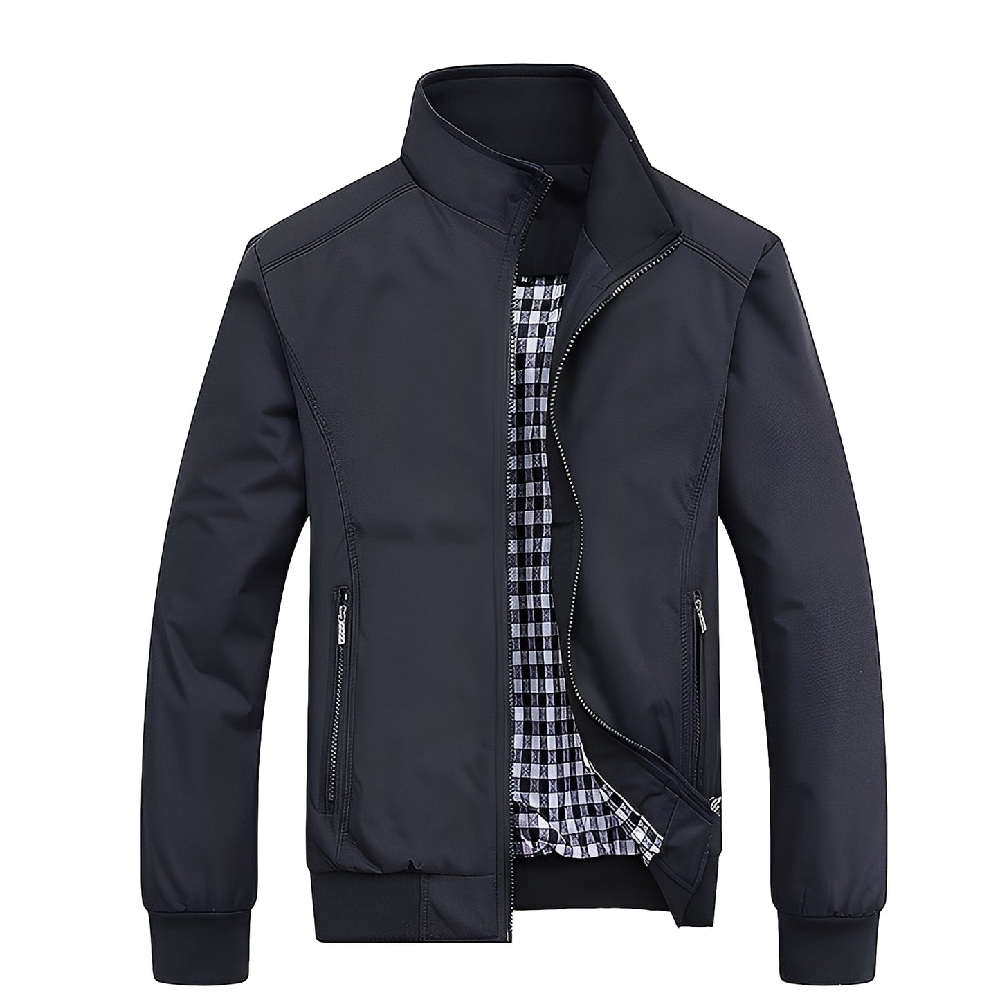 Giacca Uomo con Chiusura Lampo Moderna