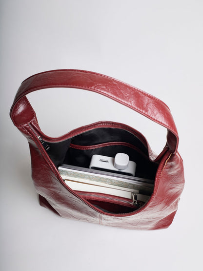Borsa Tote Donna in Ecopelle Stile Vintage Capiente