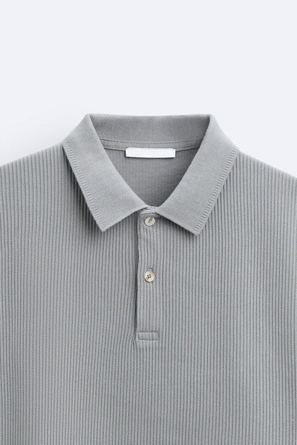 Polo Uomo Manica Corta Tessuto Morbido Vestibilità Comoda