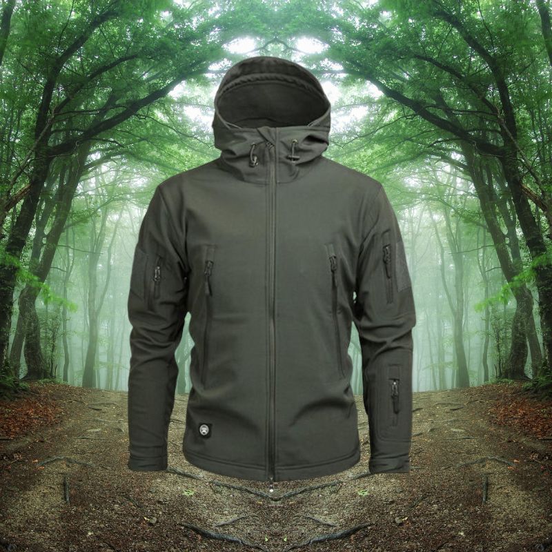 Giacca Outdoor Uomo Impermeabile Taglio Dritto