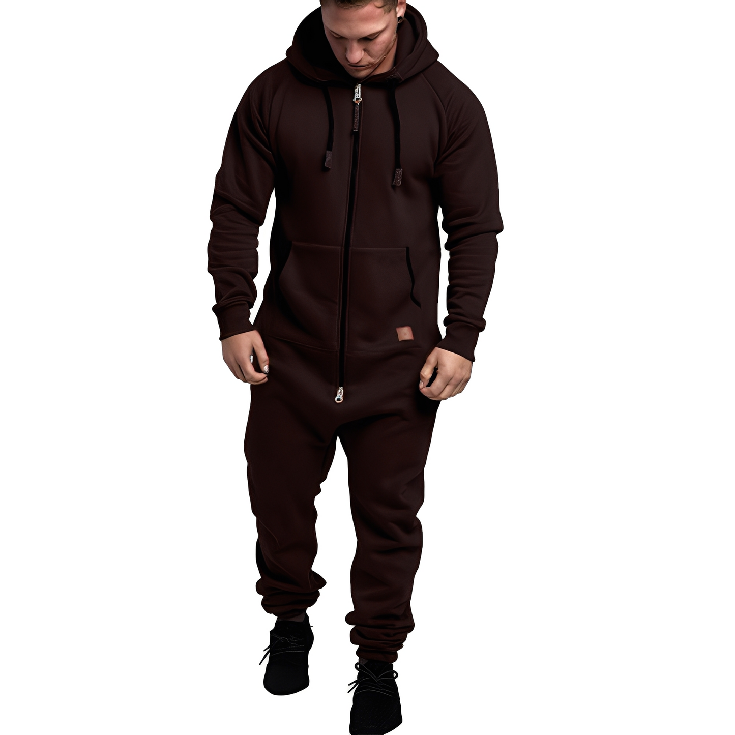 Tuta Uomo con Cappuccio Stile Casual Comoda