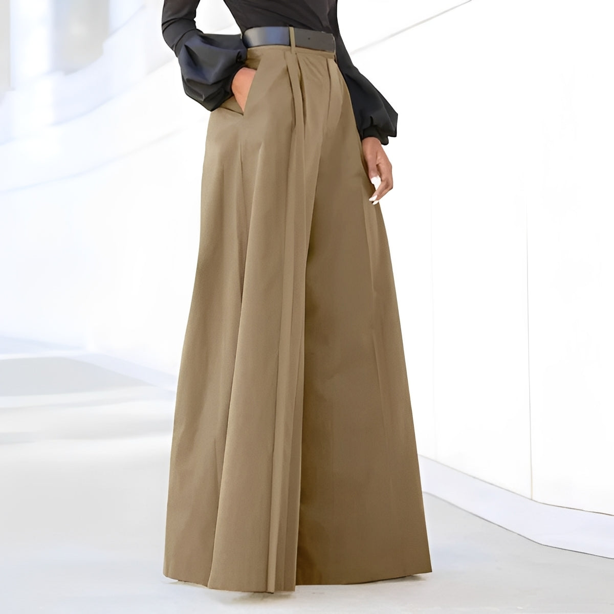 Pantaloni Donna Eleganti a Zampa Vestibilità Ampia - Brentozzi