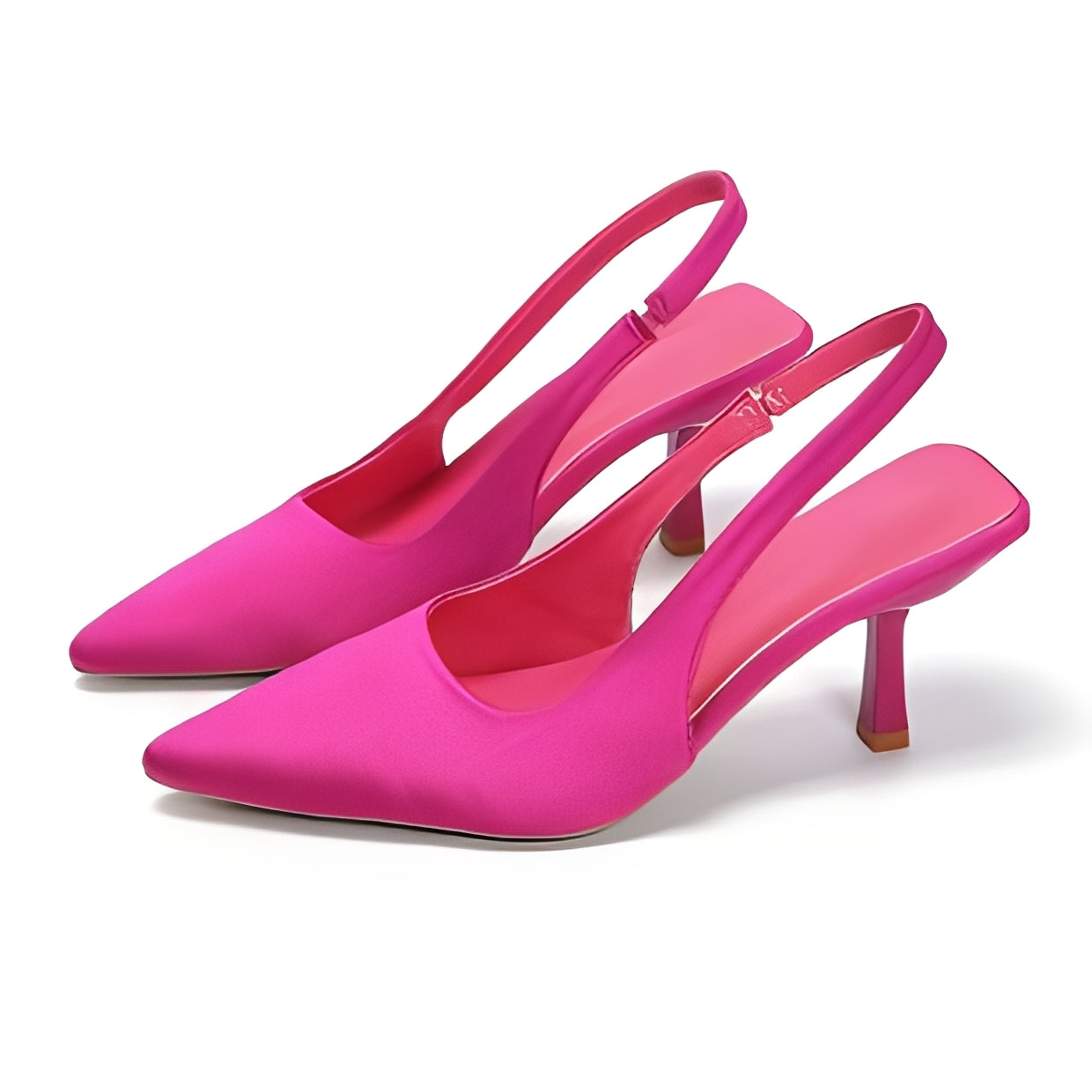Décolleté Donna Slingback Tacco Alto Elegante
