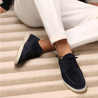 Mocassini Uomo in Pelle Scamosciata Bassa Casual