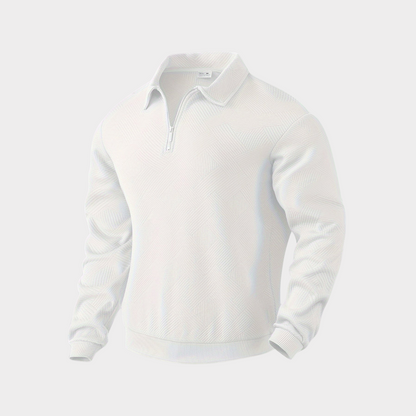 Maglione Uomo Collo Alto con Mezza Cerniera Stile Moderno
