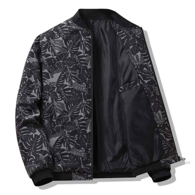 Bomber Uomo Stile Classico Vestibilità Regolare