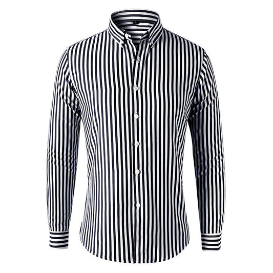 Camicia Uomo a Righe Manica Lunga Comfort - Brentozzi