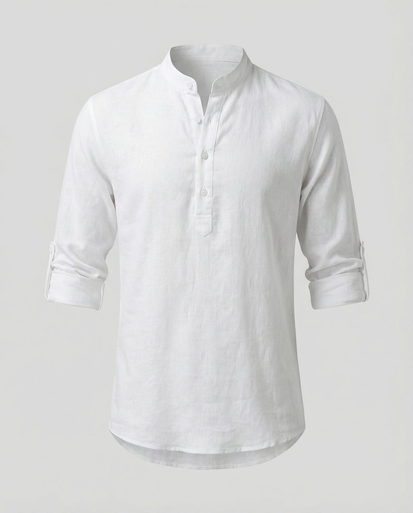 Camicia Uomo Lino Collo Classico