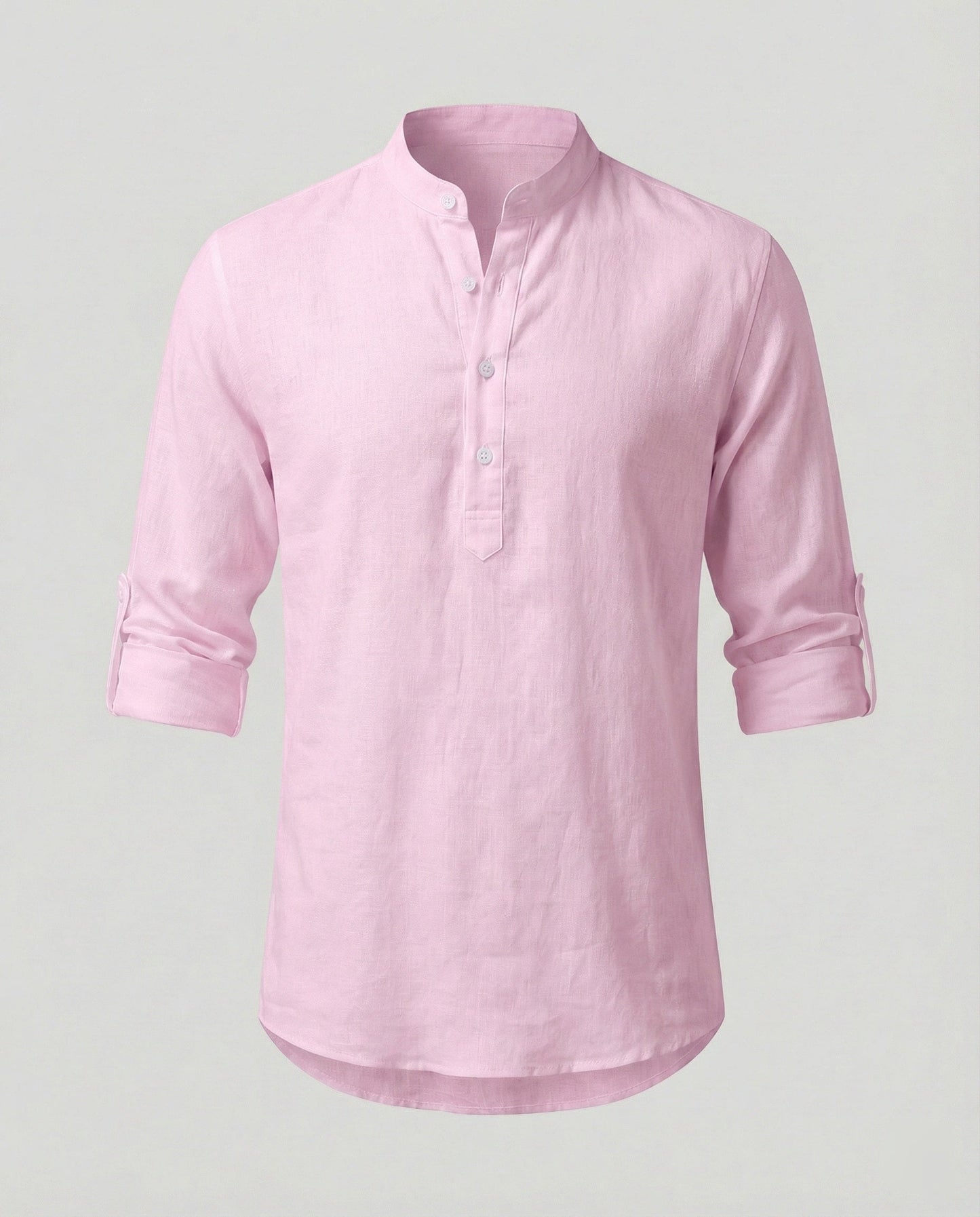 Camicia Uomo Lino Collo Classico