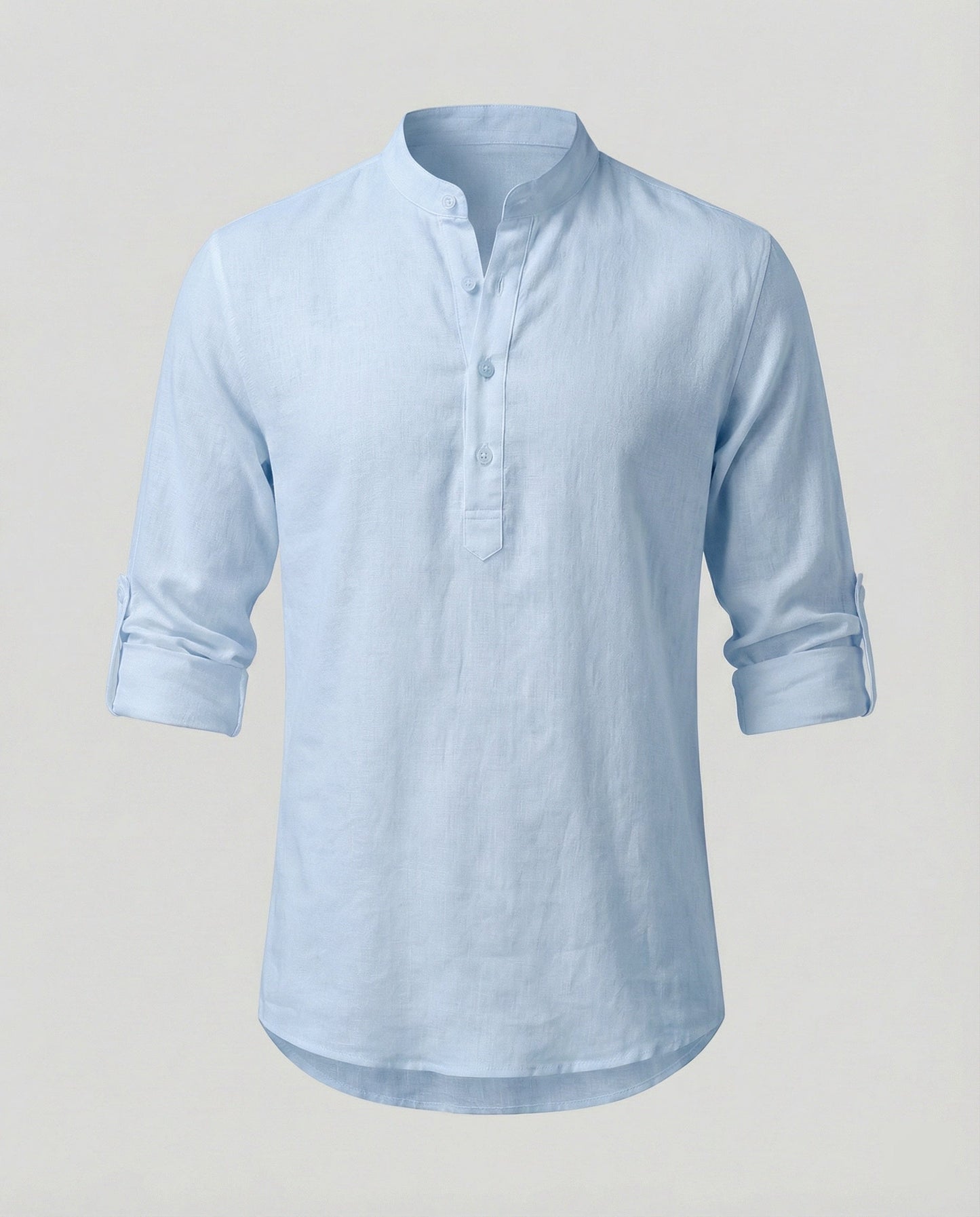 Camicia Uomo Lino Collo Classico