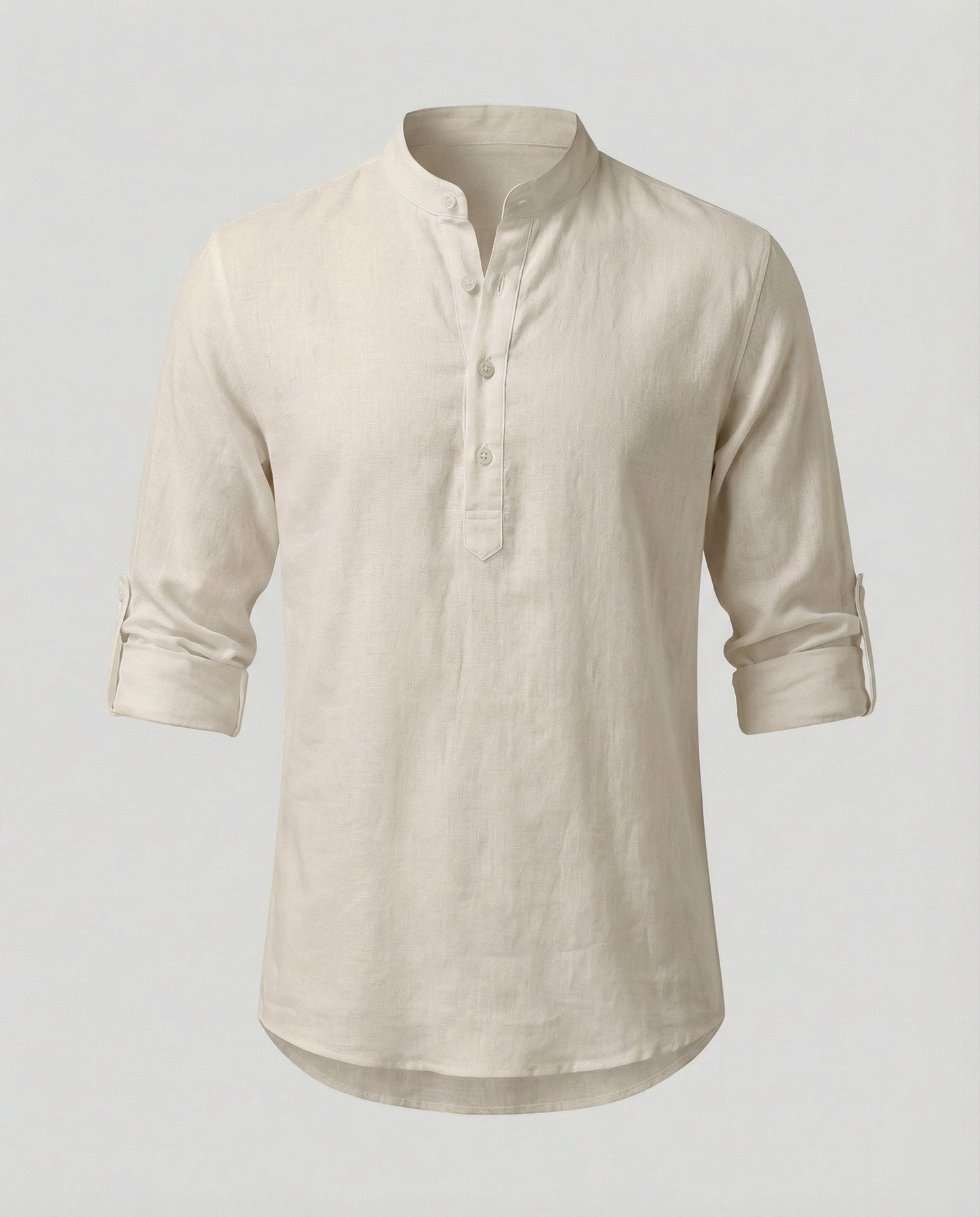 Camicia Uomo Lino Collo Classico