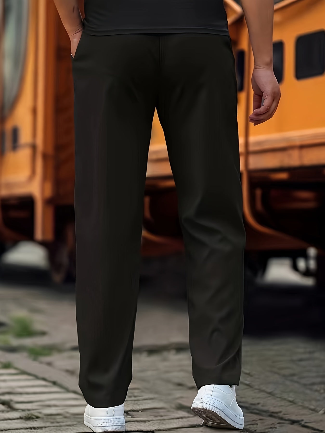Pantaloni Jogging Uomo Comodi Vestibilità Regular