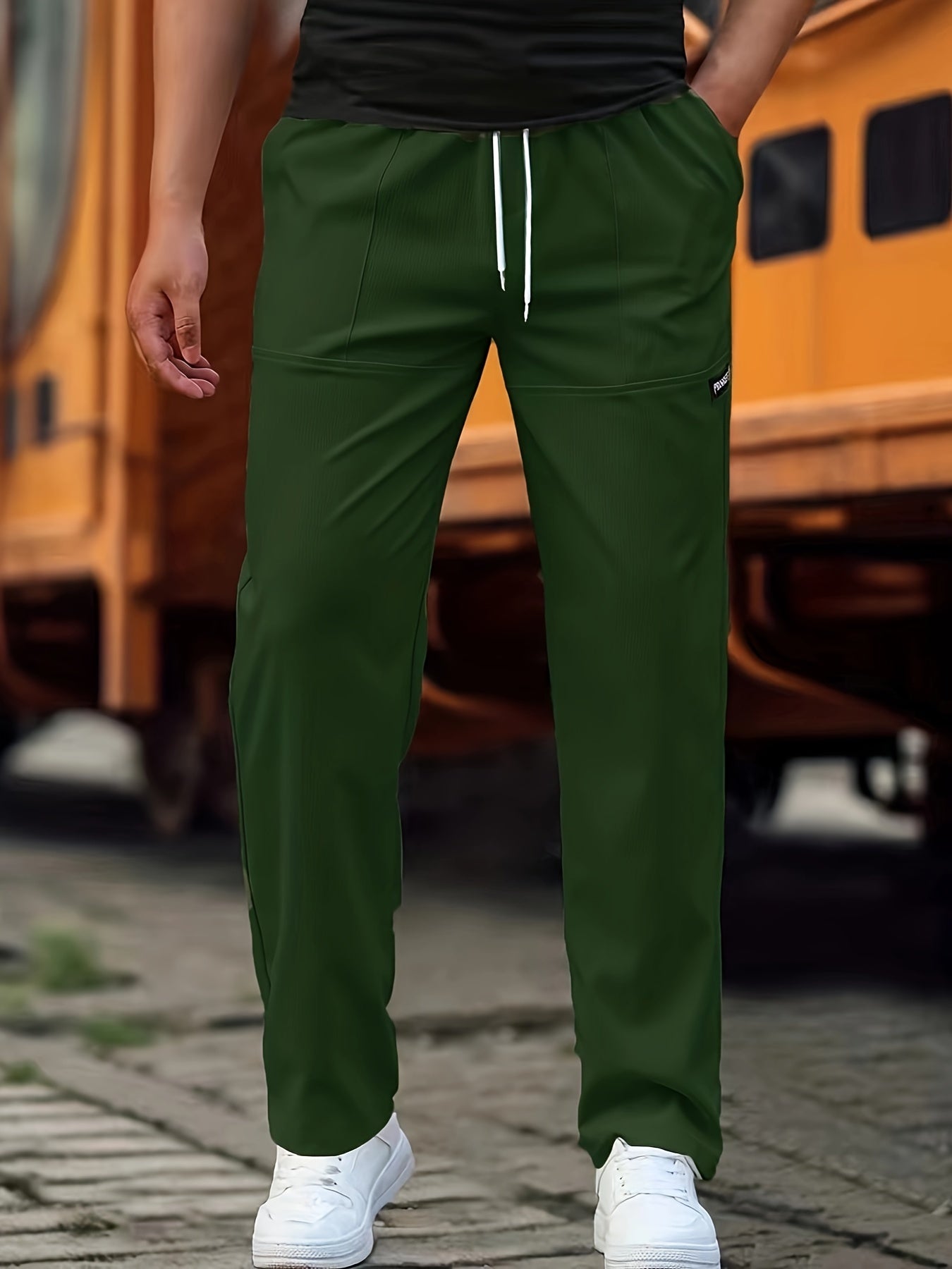 Pantaloni Jogging Uomo Comodi Vestibilità Regular