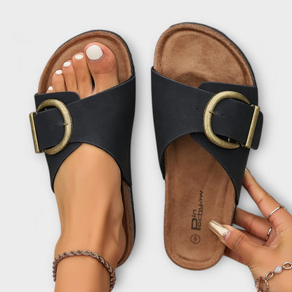 Sandali Donna in Sughero con Chiusura a Fibbia