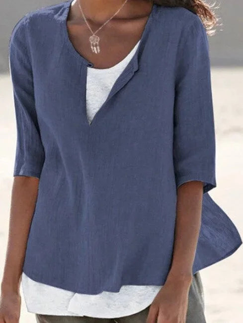 Blusa Donna Multistrato Linee Regolari