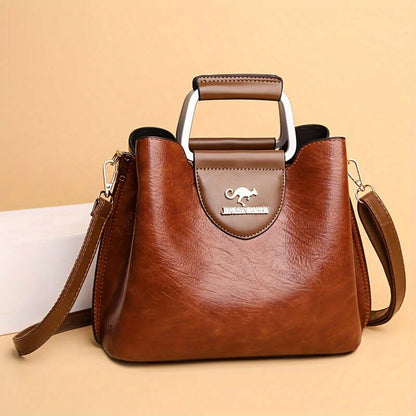Borsa Donna in Pelle Elegante Due Toni