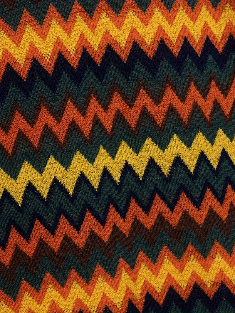 Maglione Donna Retro Motivo Zigzag Vestibilità Classica