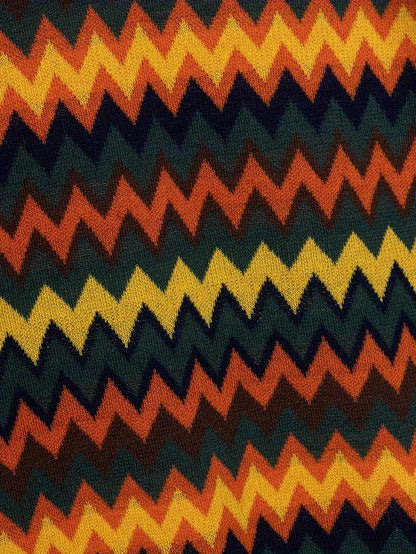 Maglione Donna Retro Motivo Zigzag Vestibilità Classica