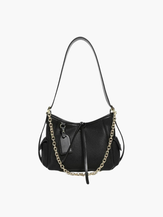 Borsa a Tracolla Donna in Pelle con Catena Decorativa - Brentozzi