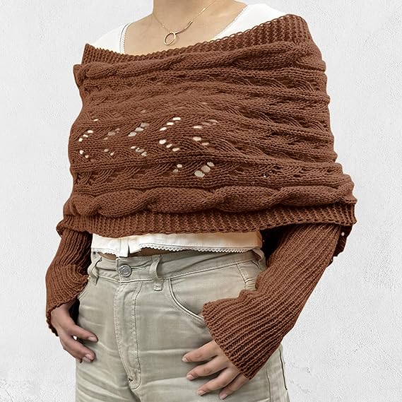 Sciarpa Donna in Maglia Elegante Invernale