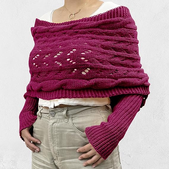 Sciarpa Donna in Maglia Elegante Invernale