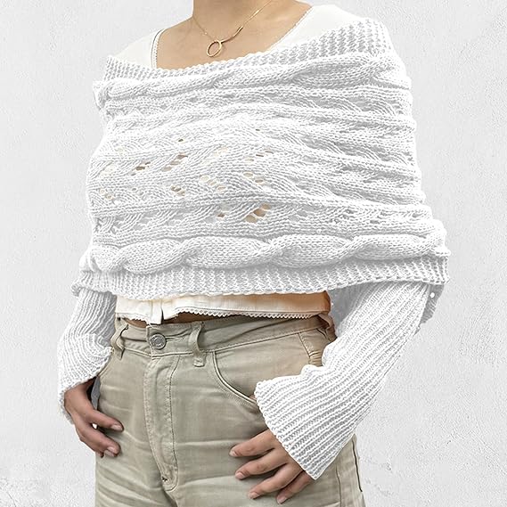 Sciarpa Donna in Maglia Elegante Invernale