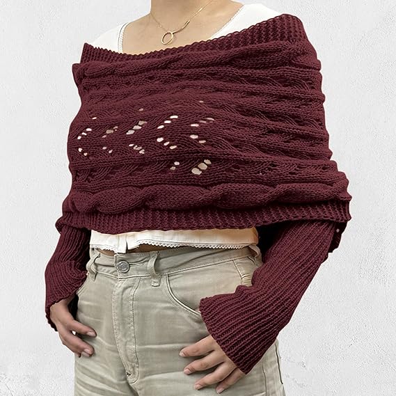 Sciarpa Donna in Maglia Elegante Invernale