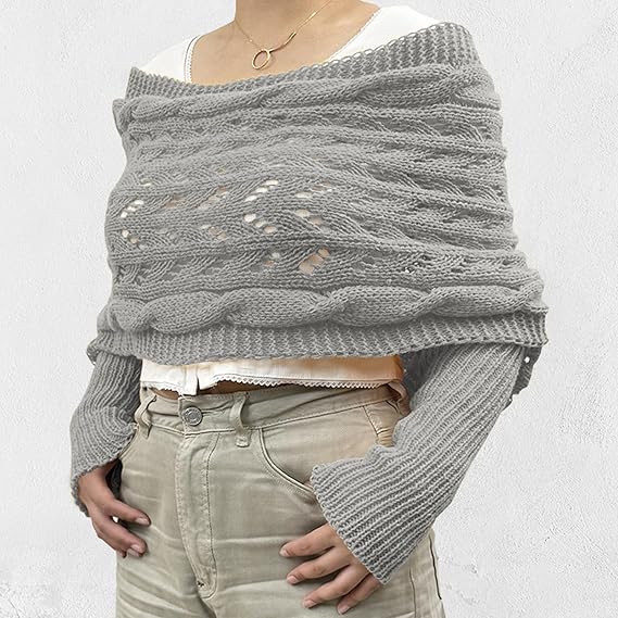 Sciarpa Donna in Maglia Elegante Invernale