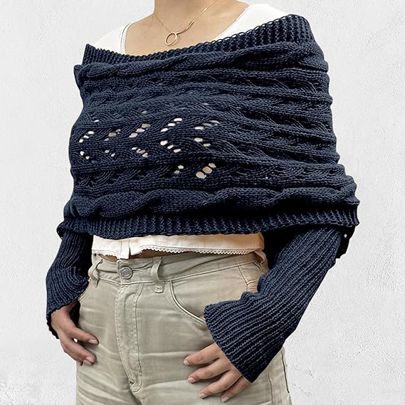 Sciarpa Donna in Maglia Elegante Invernale