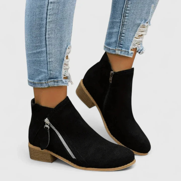 Stivaletto Donna Ortopedico con Chiusura a Zip