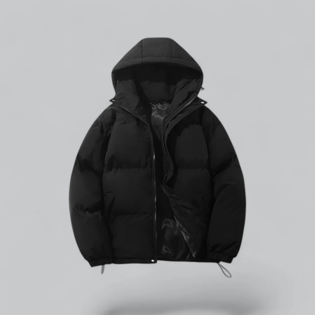 Giacca Invernale Uomo con Cappuccio e Chiusura Zip