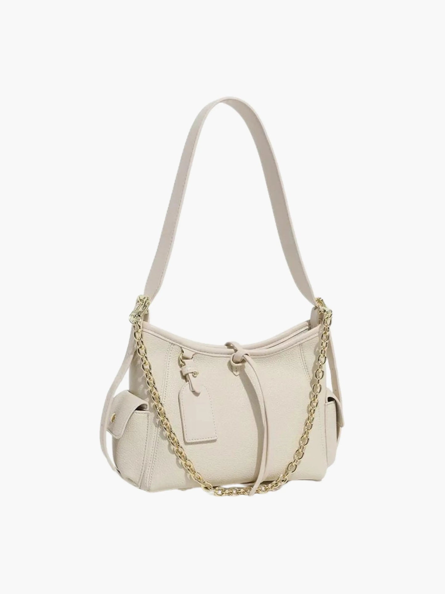 Borsa a Tracolla Donna in Pelle con Catena Decorativa