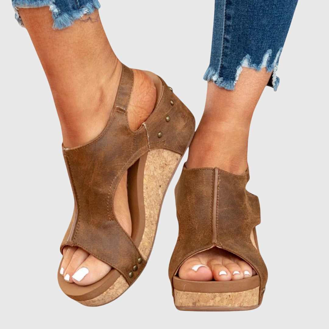 Sandali Donna Orthopedici con Zeppa Platform