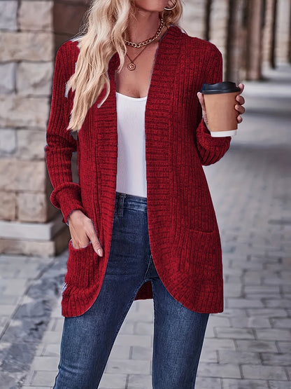 Felpa Donna in Maglia Fleece Manica Lunga Casual