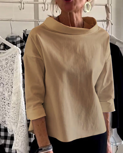 Donna Manica Corta Stile Moderno