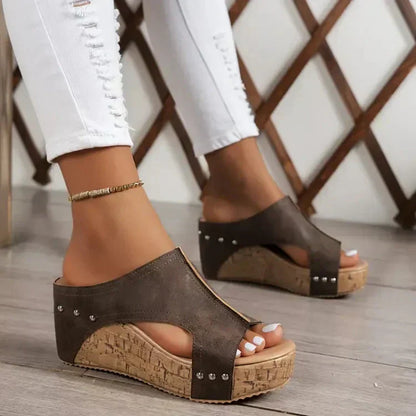Sandali Donna Ortopedici con Zeppa Comodi