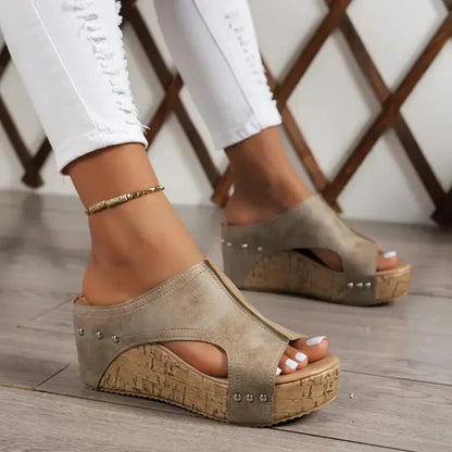Sandali Donna Ortopedici con Zeppa Comodi