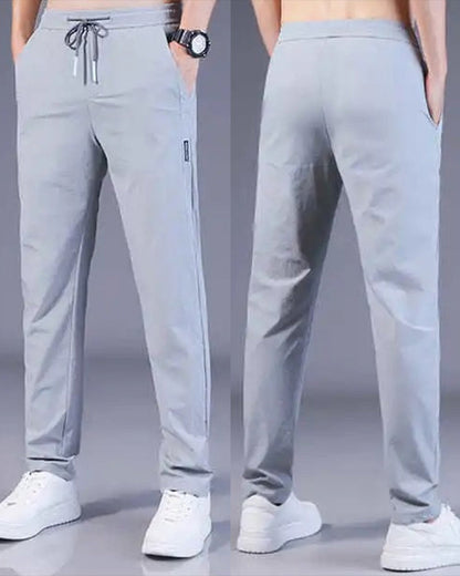 Pantaloni Uomo Tessuto Lunghi Regular