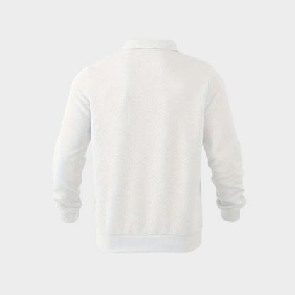 Maglione Uomo Collo Alto con Mezza Cerniera Stile Moderno