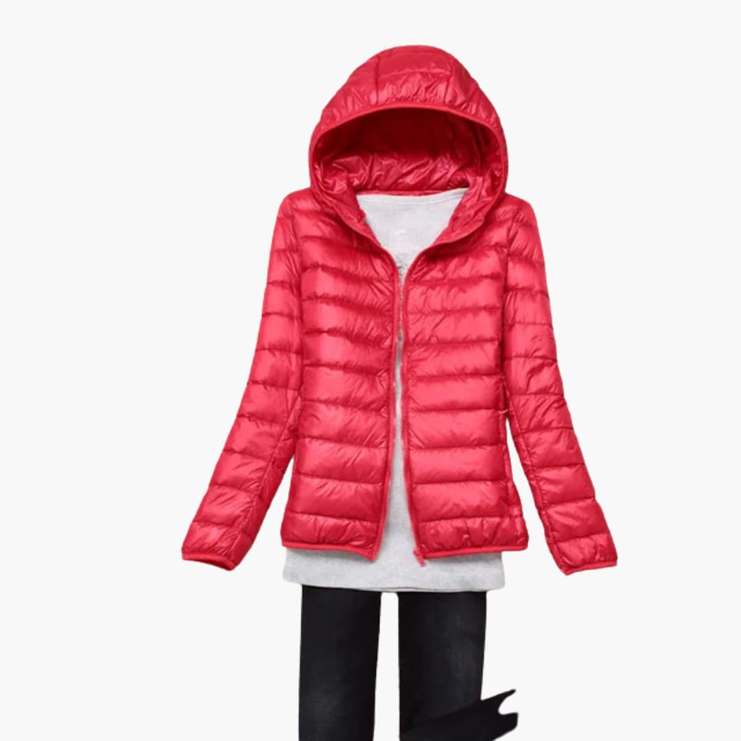 Giacca Donna Ultraleggera Imbottitura Piuma Calda