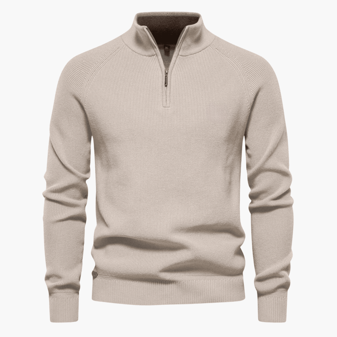 Maglione Uomo in Maglia Morbida con Zip