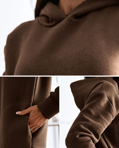 Felpa Donna Cotone con Zip Stile Casual