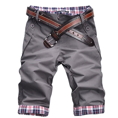 Shorts Donna con Cintura Tessuto a Quadri Vestibilità Regolare