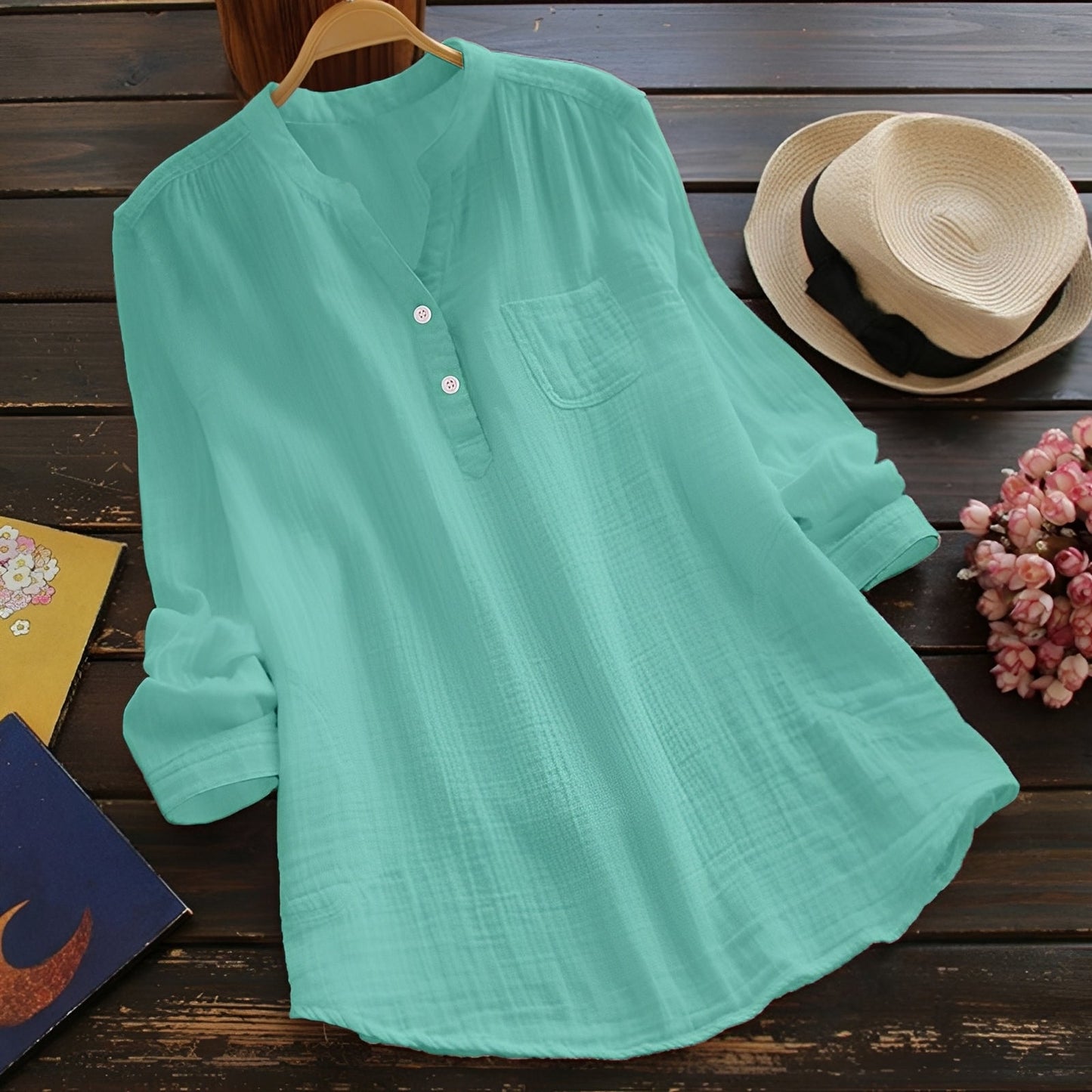 Blusa Donna Casual Comoda Manica Lunga