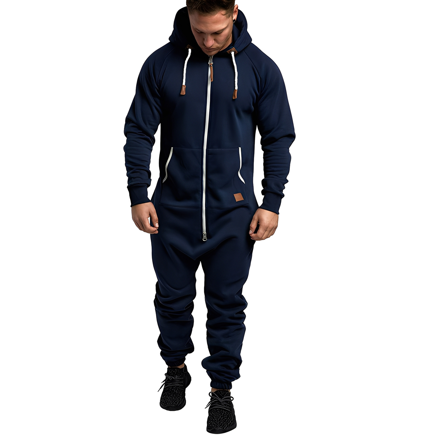 Tuta Uomo con Cappuccio Stile Casual Comoda