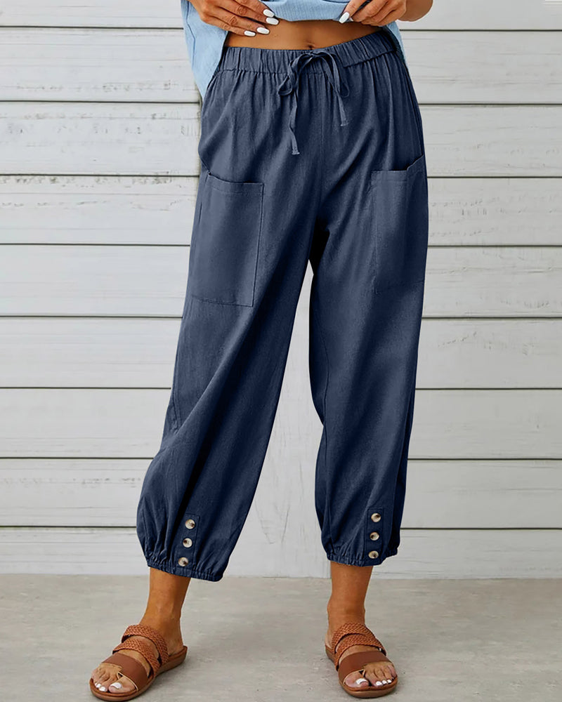 Pantaloni Cargo Donna Estivi Comodi - Brentozzi