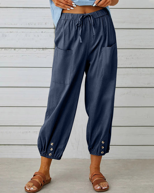 Pantaloni Cargo Donna Estivi Comodi - Brentozzi